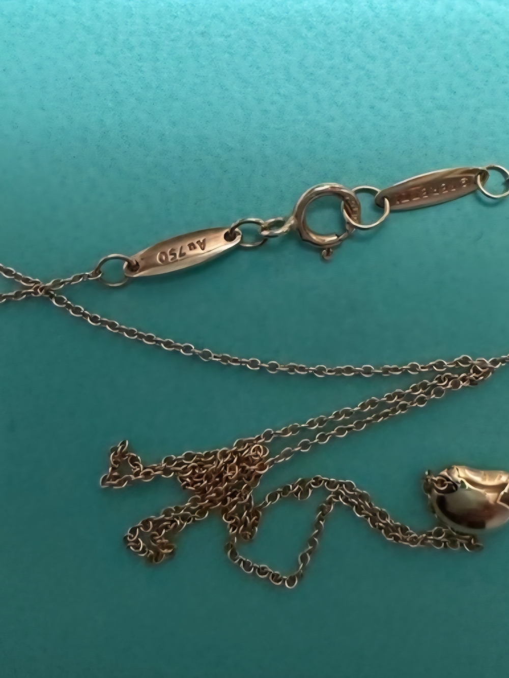 Tiffany & Co. 18k rose gold Elsa Peretti® Bean Design Pendant necklace - Picture 4 of 6